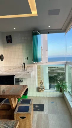 Imagem Apartamento à venda no Residencial Costa do Atlântico | Vista Mar | 3 Quartos | Varanda Gourmet