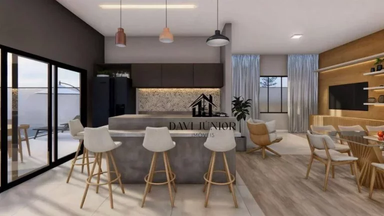 Imagem Casa com 3 suítes, sendo 1 com closet à venda, 218 m² por R$ 1.450.000 - Condomínio Villagio Wanel - Sorocaba/SP