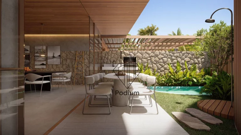 Imagem Apartamento térreo com piscina privativa na beira mar da praia Formosa em Cabedelo - AP2253