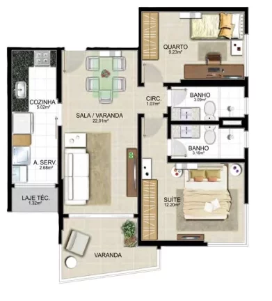 Imagem APARTAMENTO RESIDENCIAL em Vitória - ES, Enseada do Suá