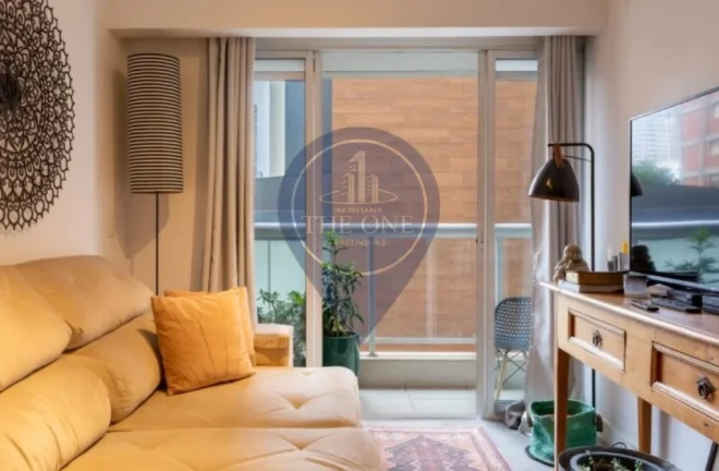 Imagem Apartamento à venda em São Paulo-SP, Pinheiros: 1 quarto, 1 sala, 1 banheiro, 1 vaga, 44m² de área