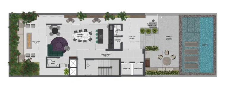 Imagem Apartamento 3 Dormitórios para venda em Florianópolis - SC