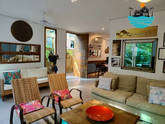 Imagem Casa para Alugar em Juquehy, com 4 suítes, área gourmet, Terraço, Max 8 pessoas, 02 vagas para carro, 100 metros da praia | Juquehy Imobiliária