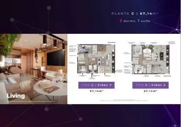 Apartamento à venda em Osasco, Presidente Altino, com 3 quartos, 67m2