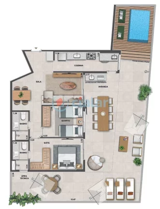 Imagem Garden à venda 3 Quartos 1 Suite 1 Vaga 183.74M Tijuca Rio de Janeiro - RJ | Ornato Tijuca