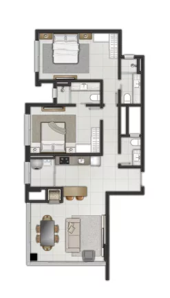 Imagem Apartamento à venda, com 2 quartos, 78,52m²
