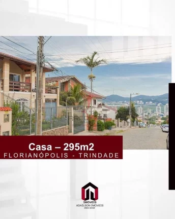Imagem Casa a venda em Florianópolis SC Bairro Trindade com 4 quartos, sendo 2 suítes ,295m²