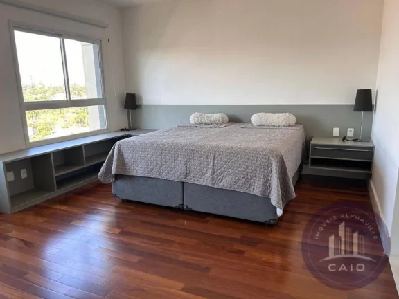 Imagem Apartamento mobiliado 62m com 1 dormitório à venda R$ 615.000 - Alphaville