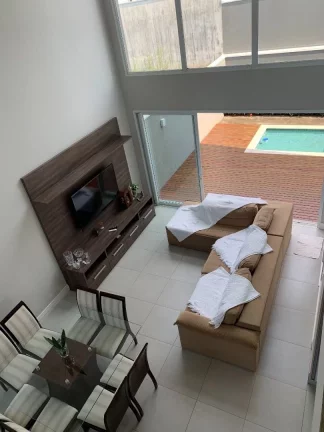 Sobrado a venda, Terra Nobre, Indaiatuba/SP, 3 suítes, sala ampla p?(C) direito duplo, cozinha integrada, piscina, quintal com pergolado, 4 vagas