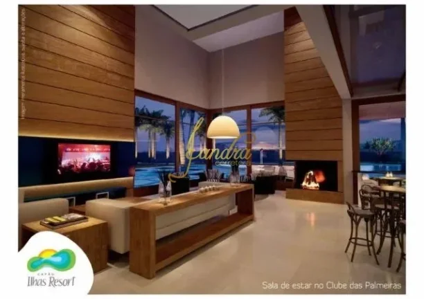 Imagem Terreno condomínio Ilhas Resort pronto para construir Beira Lago