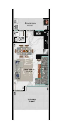 Imagem Casa Geminada com 3 quartos à Venda, Iririú - Joinville