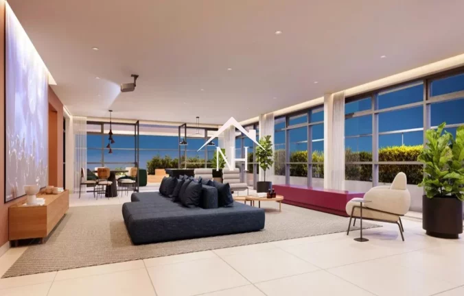 Imagem studio de 26m em Indianópolis com terraço gourmet,bicicletário,lavanderia,coworking,fitness,piscina,pet place,espaço gourmet,lareira,yoga,skybar