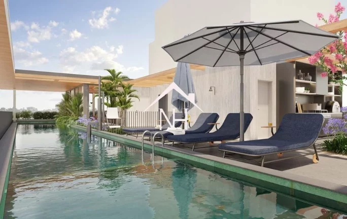 Imagem apartamento de 120m c/ 2 suítes, terraço gourmet, 1 vaga, piscinas, bicicletário, lavanderia, pet place, fitness, bar, espaço gourmet, delivery space