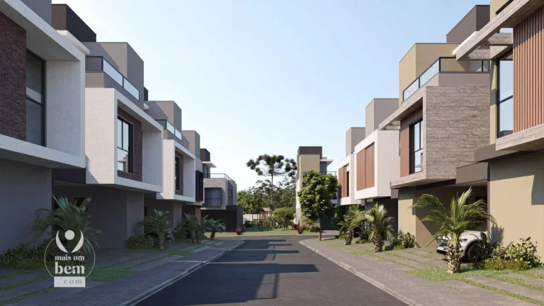Imagem Casa com 216 m², 3 suítes, lindo quintal gourmet à venda por R$ 1.697.587,55 - Bacacheri - Curitiba/PR