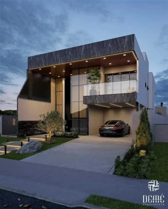 Imagem Casa nova no Condomínio Caledônia com 5 suítes e 4 vagas de garagem em Camboriú-SC