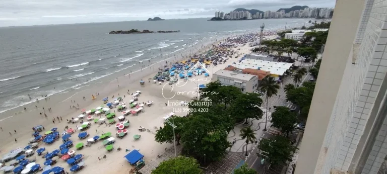 Imagem Imperdível! Apartamento à venda em Guarujá-SP, 4 quartos, 4 suítes, 2 salas, 2 banheiros, 1 vaga de garagem, 200m² na Pitangueiras.