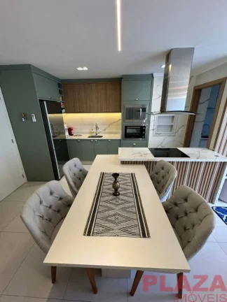 Imagem Apartamento Finamente Mobiliado – 3 Dormitórios | 2 Vagas | Vista para o Cristo Luz | Bairro Nações – Balneário Camboriú