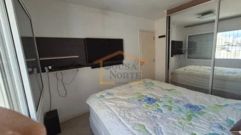 Imagem Apartamento mobiliado com 2 dormitórios, 2 banheiros e 1 vaga de garagem. Possui sala de estar e ja...