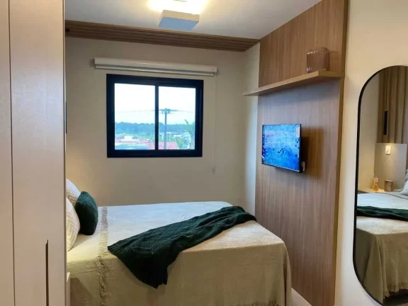 Imagem Apartamento com 2 dormitórios sendo 1 suíte e 1 vaga de garagem em Guaratuba