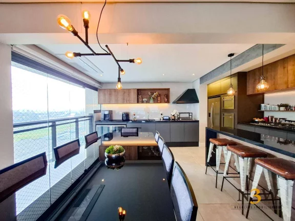 Imagem Apartamento totalmente mobiliado à venda na Vila Leopoldina São Paulo SP com 3 dormitórios, 2 suítes, 3 vagas de garagem e 153m² no Cond. Le Havre.