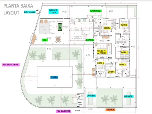 Imagem Casa com 7 dorms, Flórida, Praia Grande - R$ 4.2 mi, Cod: 2622