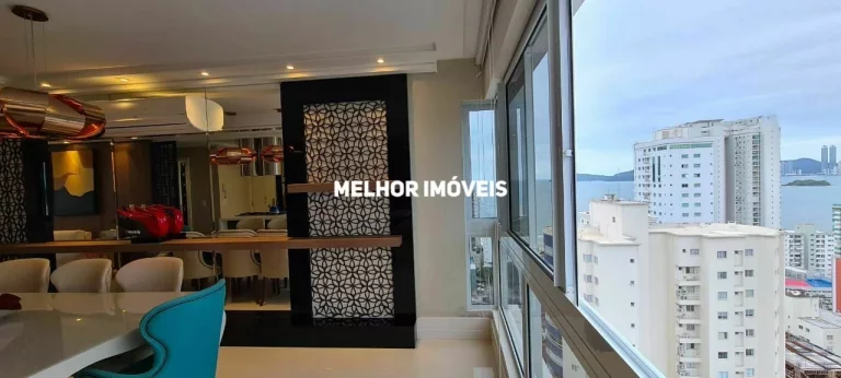 Imagem Apartamento com Vista Mar à Venda com 03 Suítes, Mobiliado, Decorado e Equipado Localizado 2 Quadra do Mar em Balneário Camboriú - SC