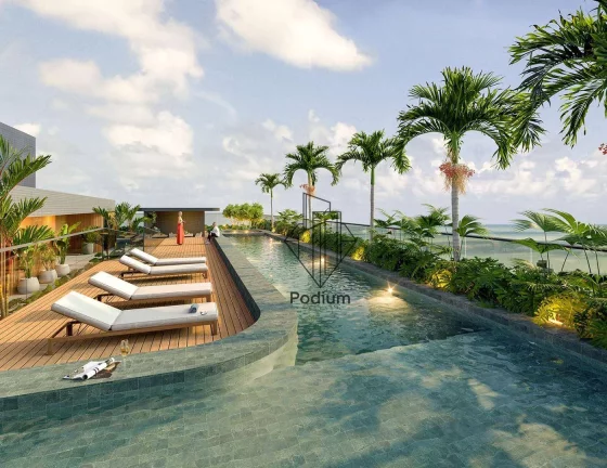 Imagem Flats studio com varanda / sacada a aproximadamente 330m da praia de Manaíra - FL0511