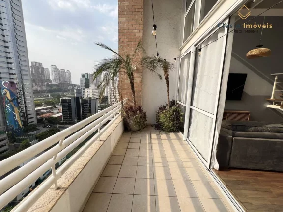 Imagem Duplex 1 Quarto | 2 Vagas | Varanda | 65m² Útil | Berrini - SP