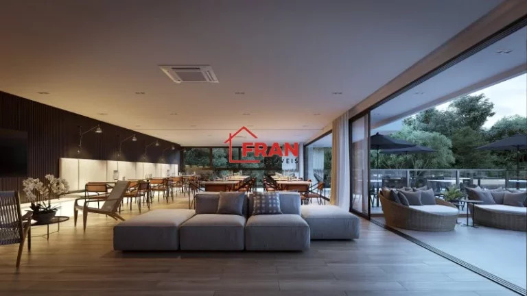 Imagem Cobertura com 2 suites, lavabo e duas garagens.