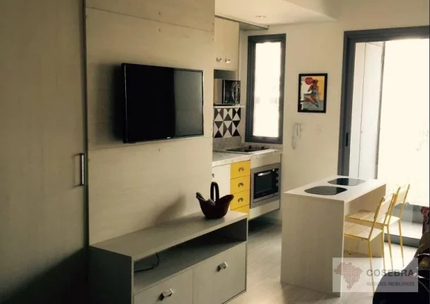 Imagem Apartamento com 1 dormitório para alugar, 37 m² por R$ 4.710,00/mês - Vila Olímpia - São Paulo/SP