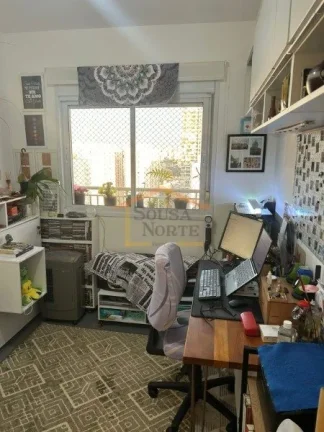 Imagem Apartamento à venda com 57 m², 2 dormitórios com armários, sacada ampla integrada à cozinha, sa...