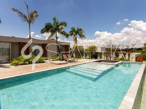 Imagem Fascinante residência contemporânea, totalmente mobiliada e com vista única para o campo de golfe à venda no Terras de São José I