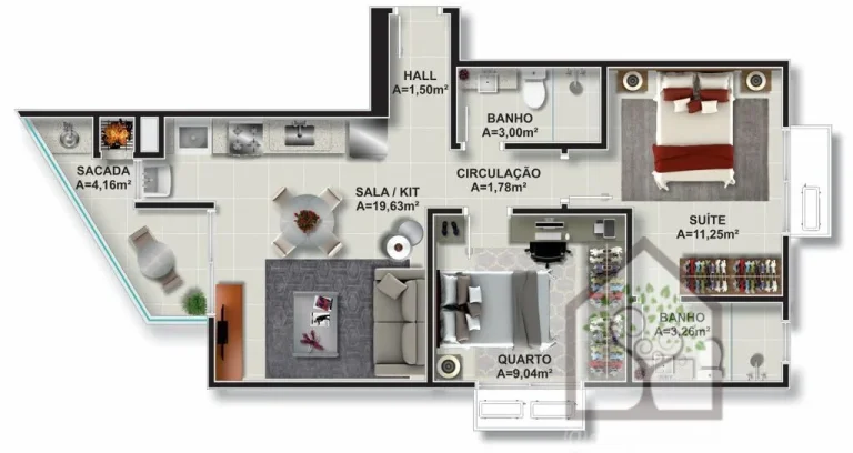 Imagem Apartamento em Construção no Itacorubi