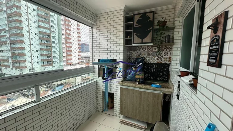 Imagem Apartamento com 3 dormitórios à venda, 101 m² por R$ 780.000 - Guilhermina - Praia Grande/SP