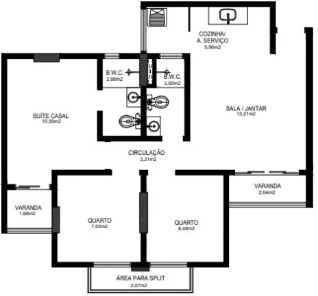 Imagem Apartamento 3 dormitórios para Venda em Teresina, Ilhotas, 3 dormitórios, 1 suíte, 2 banheiros, 2 vagas