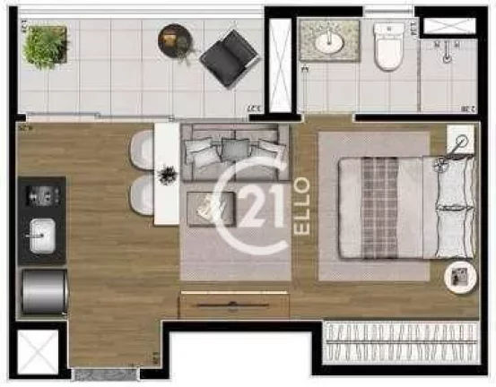 Imagem Apartamento para alugar, 31 m² por R$ 4.790,00/mês - Vila Olímpia - São Paulo/SP