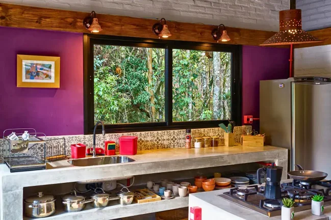 Imagem Cabana Moderna: Onde a Arquitetura se Mescla com a Floresta de Gonçalves