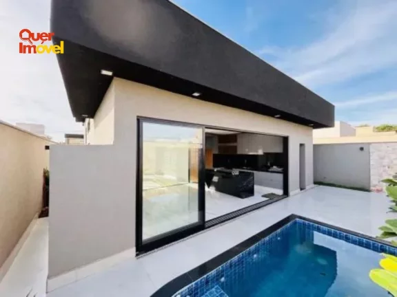 Imagem Luxuosa casa em condomínio à venda em Ribeirão Preto-SP, Residencial Alto do Castelo, 3 quartos, 3 suítes, 3 salas, 5 banheiros, 4 vagas, 225m².
