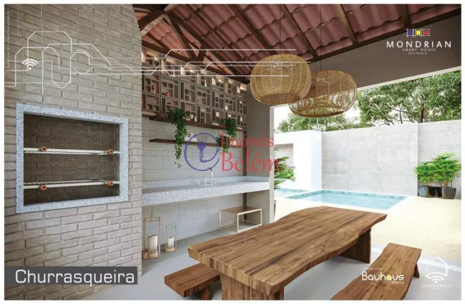 Imagem Casa com automação em condomínio MONDRIAN SMART HOUSE