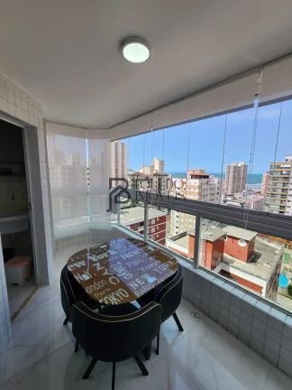 Imagem Apartamento Vista mar com 2 Dormitórios sendo 1 suíte no bairro Tupi - Praia Grande