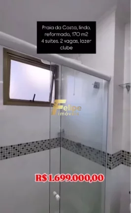 Imagem BELÍSSIMO APARTAMENTO COM 04 SUÍTES E LAZER DE CLUBE À VENDA NA PRAIA DA COSTA EM VILA VELHA/ES!