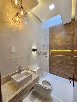 Imagem Casa moderna com 3 dormitórios à venda, 104 m² por R$ 860.000 - Condomínio Jardins do Império - Indaiatuba/SP
