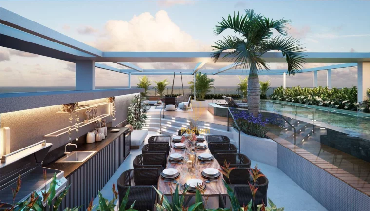 Imagem Flats térreo com área privativa em i a 200m da praia de Tambaú - FL0275