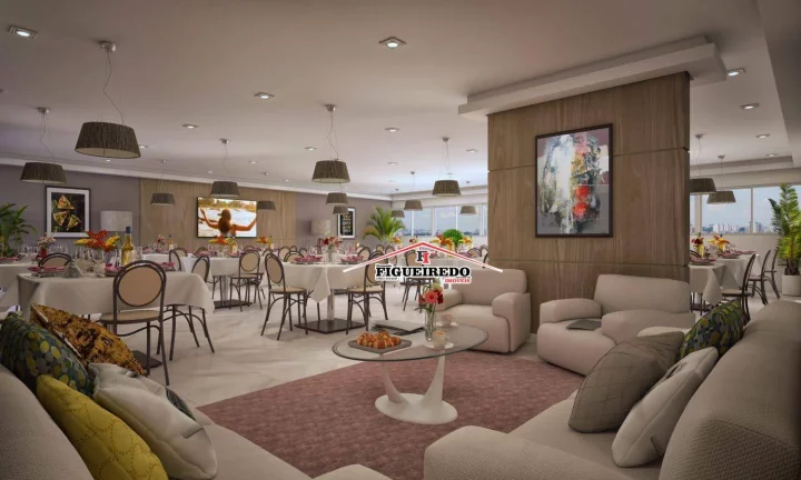 Imagem Apartamento à venda, 57 m² por R$ 438.000,00 - Boqueirão - Praia Grande/SP