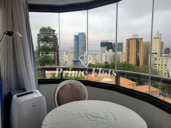Imagem Flat disponível para locação no Hotel Paulista Wall Street na Bela Vista, com 55m², 1 dormitório e 1 vaga de garagem