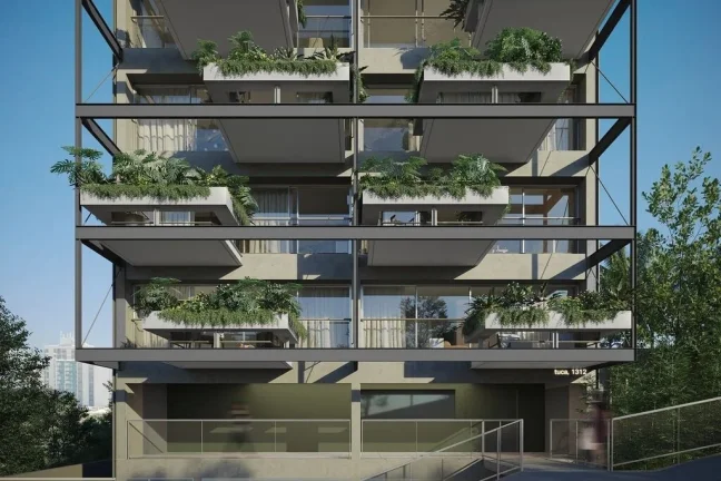 Imagem Tem fachada elegante que vai se destacar na paisagem do bairro, mas com a delicadeza de um edifício...