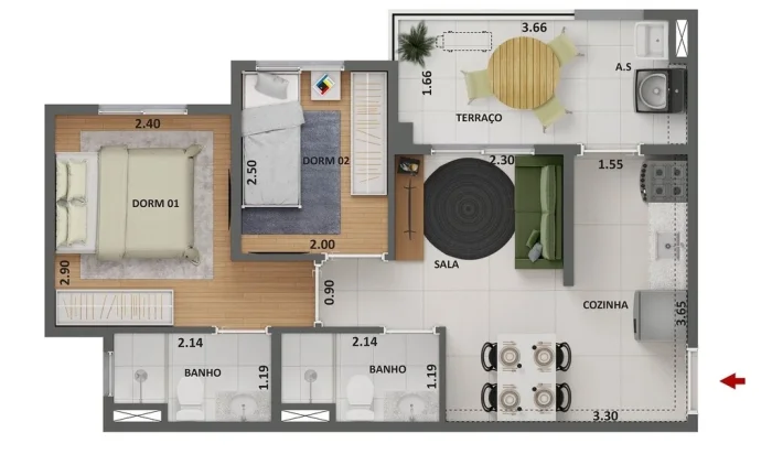 Imagem Apartamentos à venda no bairro do Limão com 2 dormitórios, opção de vaga, suíte, vaga e lazer ...