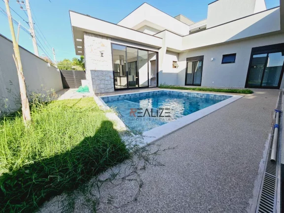 Imagem Casa de esquina com 3 suítes e escritório à venda, 233 m² por R$ 1.915.000 - Condomínio Fechado - Indaiatuba/SP