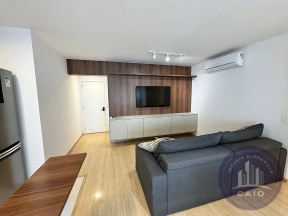 Imagem Apartamento mobiliado com 2 dormitórios para alugar, 73m² - Alphaville/SP