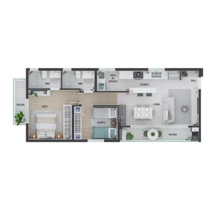 Imagem Saint Maartan - Breve Lançamento - Apartamento à venda no bairro Portão - Curitiba/PR